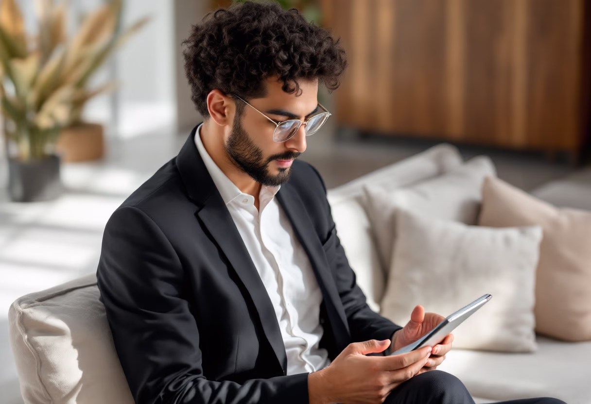 image of an individual providing support assistance for a productivity tools business