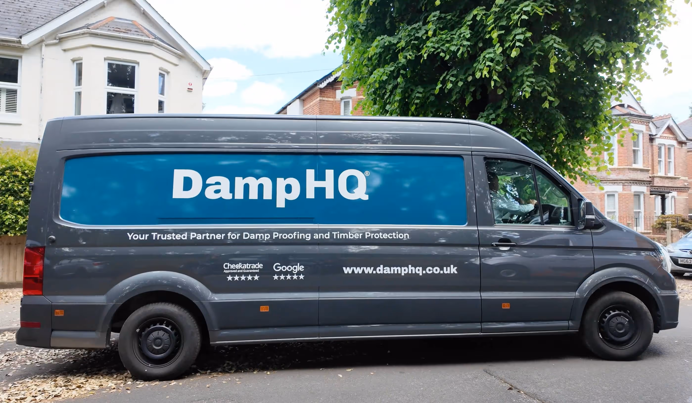 DampHQ Vehicle Driving Away