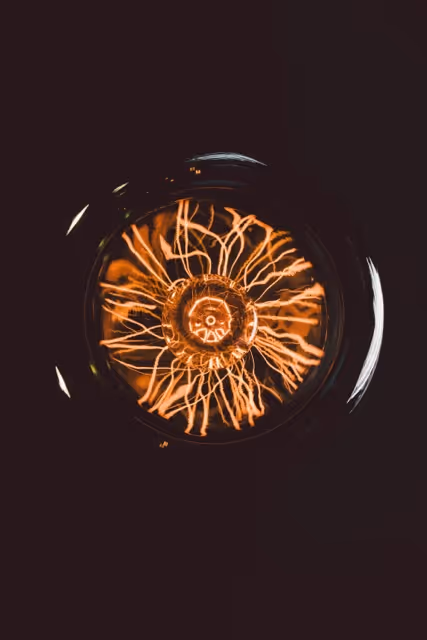 Light bulb turned on