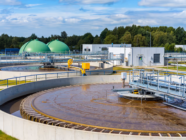 Wastewater treatment facility equipped with biogas production capabilities