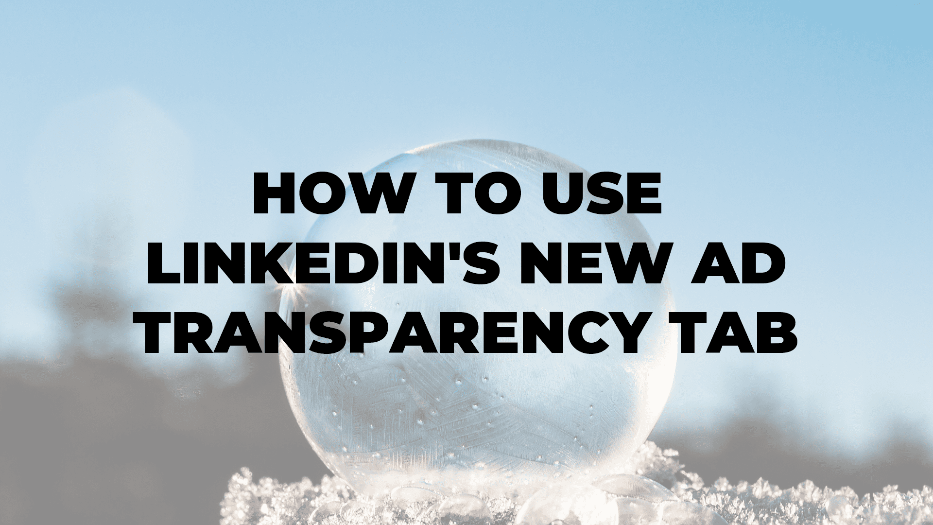 How to Use LinkedIn's New Ad Transparency Tab