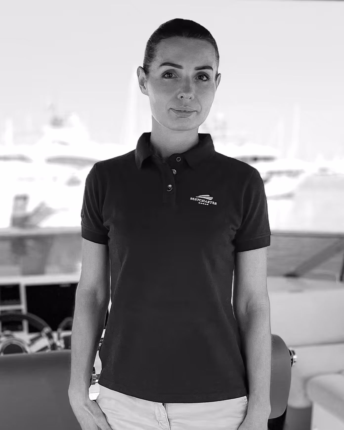 Portrait of Yuliia Chala, Chief Stewardess