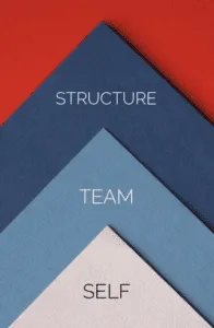 3 Strategies for Sustainable Organizational Growth starts with Self then goes to team and finally influences the structure as a whole.