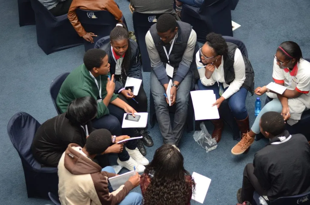 Discussion at the Youth GLS in Swaziland