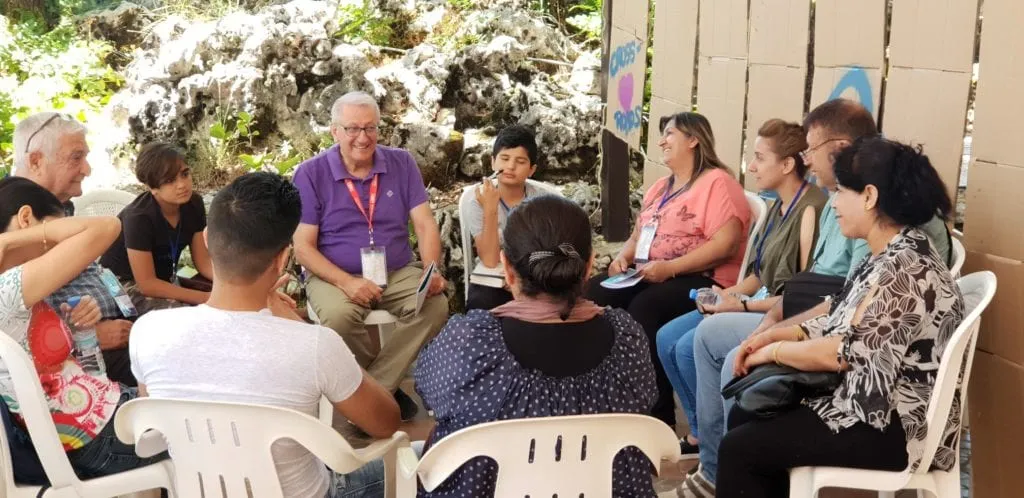 Church group gathering in Lebanon