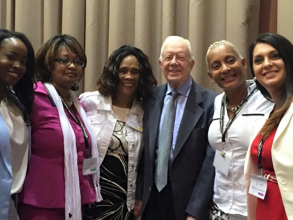 Rebecca Bender and Survivors wth Jimmy Carter