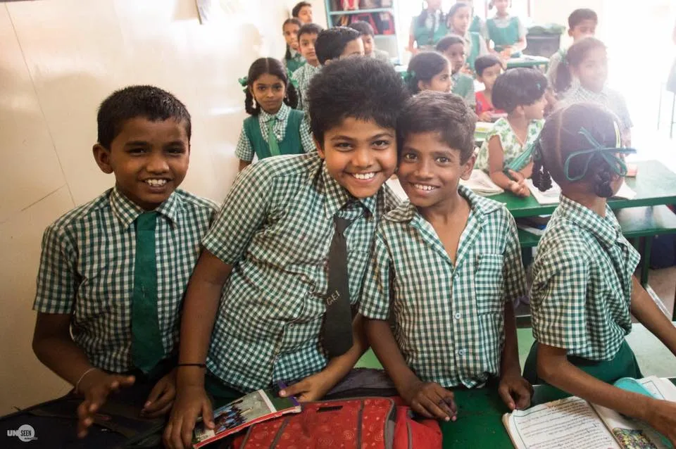 Students smiling