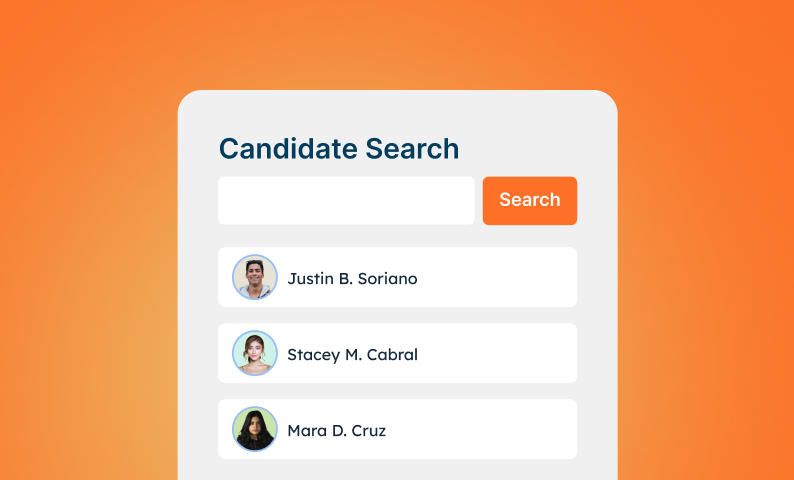 Candidate Search and Filtering