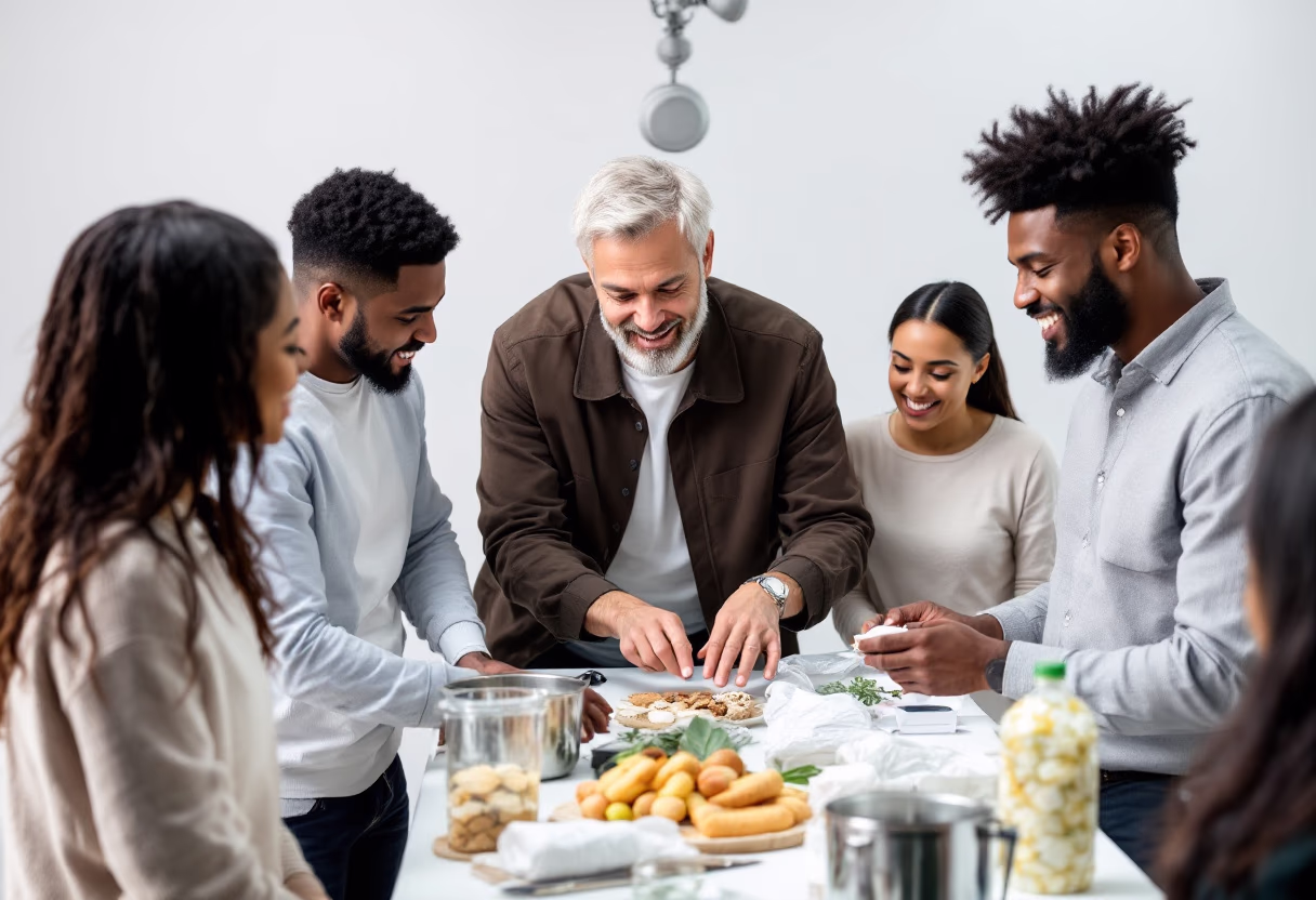 image of educational workshops in progress (for an environmental conservation nonprofit)