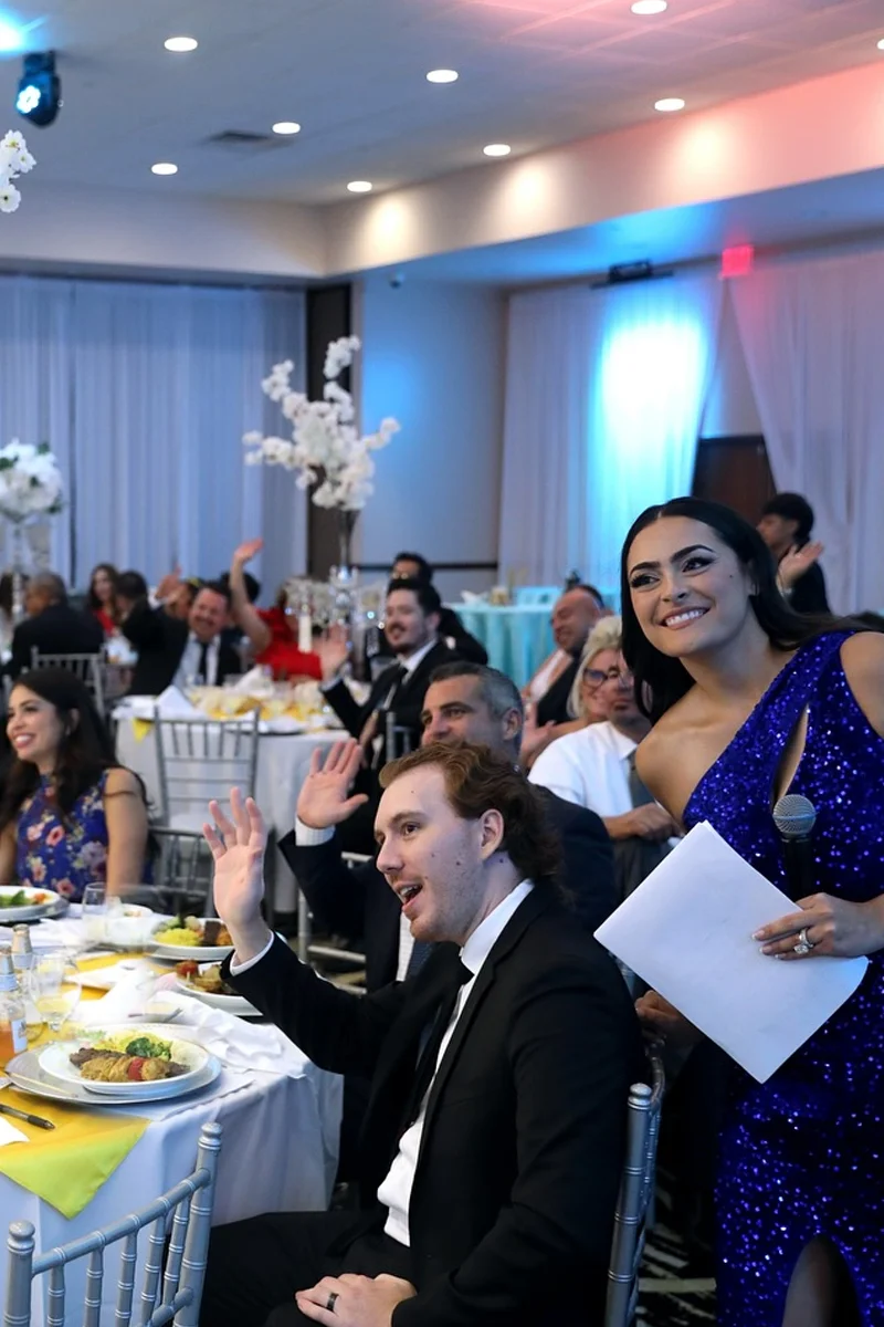 Presenter and Participants in Corporate Event