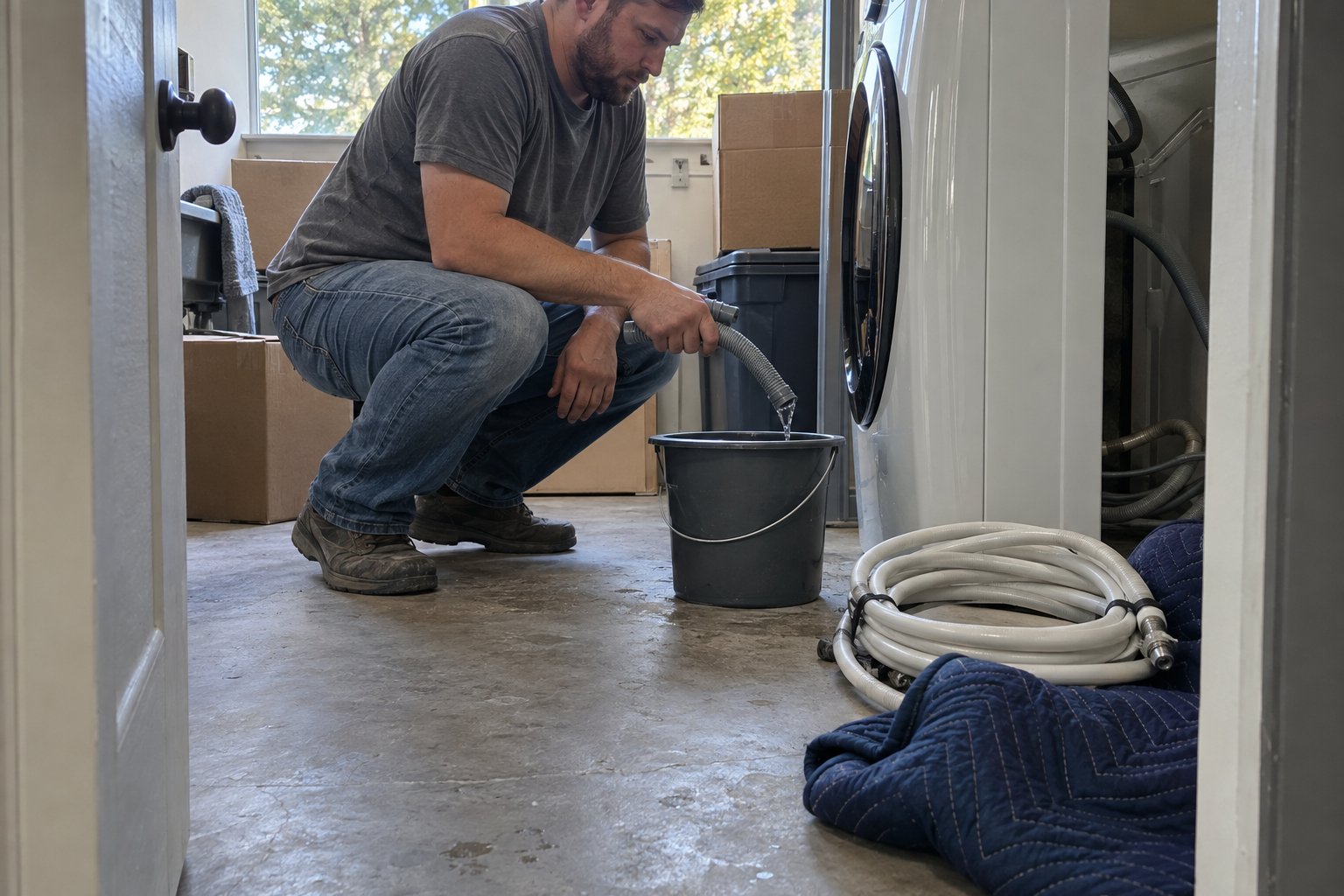 How to Prep a Washer and Dryer for a Move Without Flooding Anything