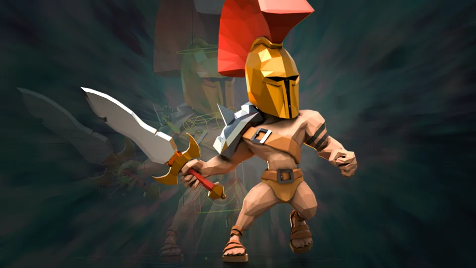 Knight holding sword