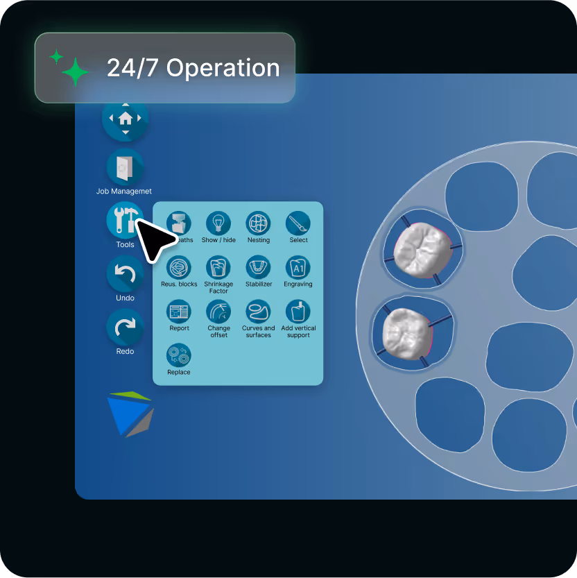 EviSmart Dental Lab Solution optimizing workflow efficiency. 