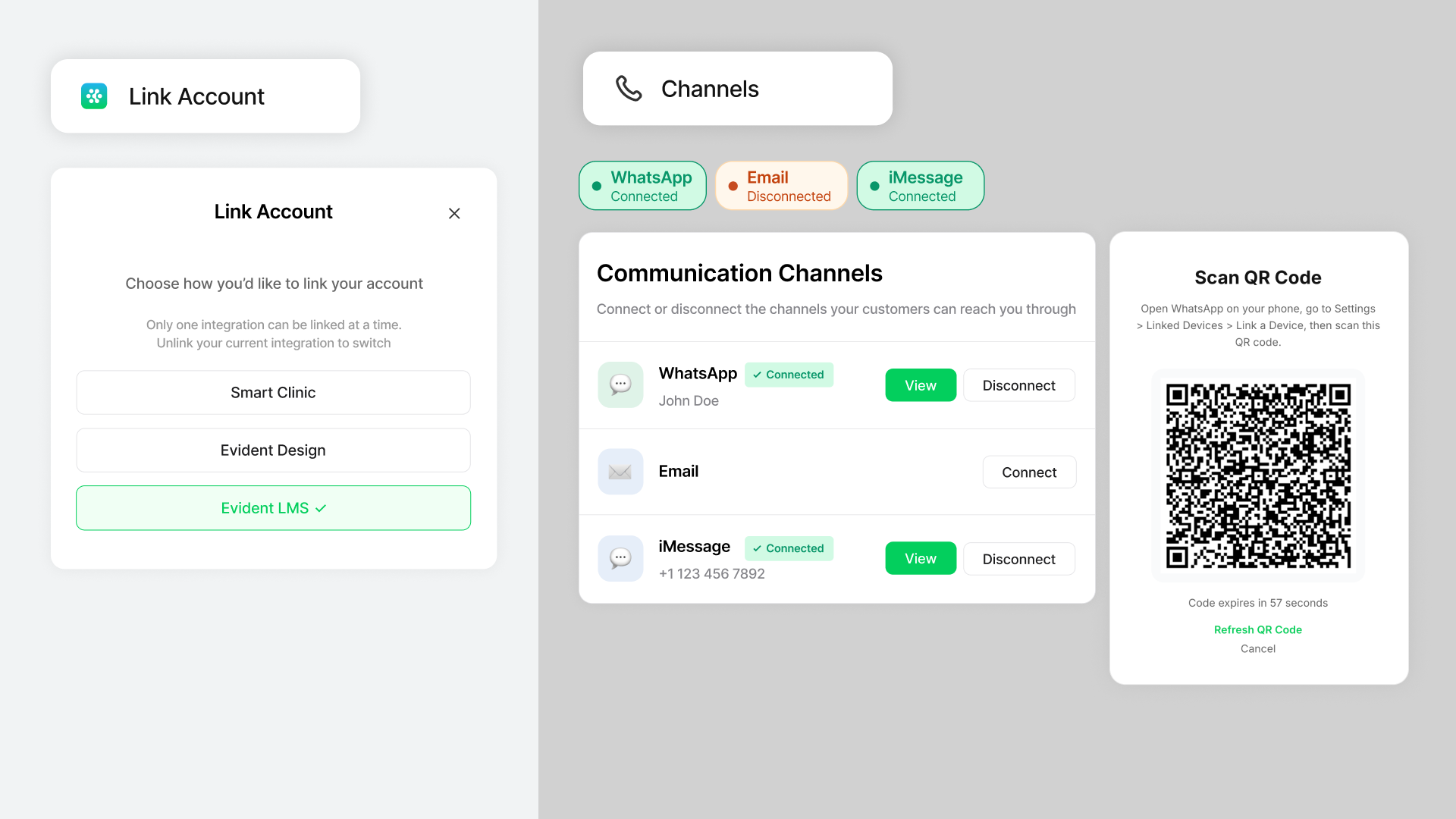 Link your LMS and channels