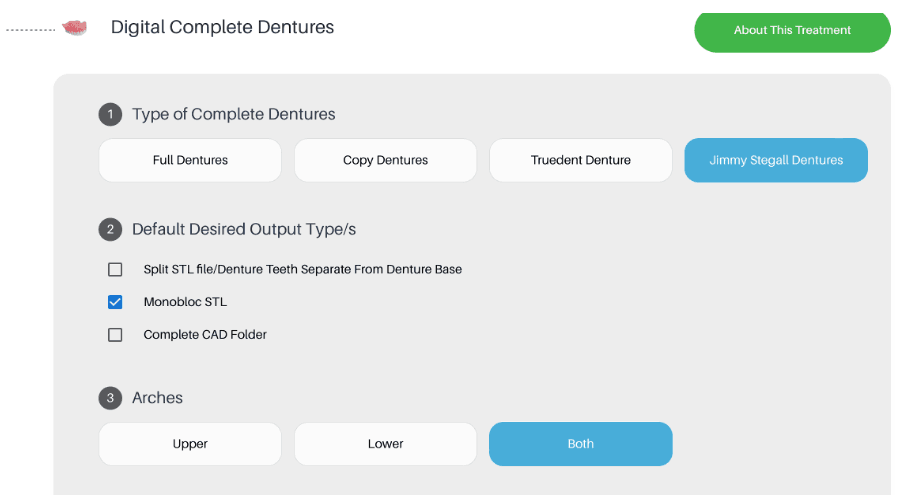 screenshot of RX form steps 1 - 3