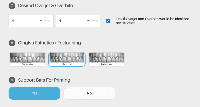 screenshot of RX form steps 7 - 9