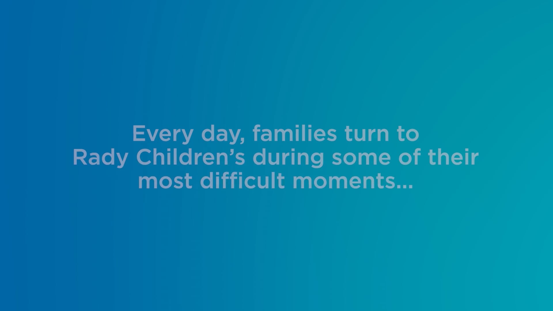 Rady Children's Health  Thank You!
