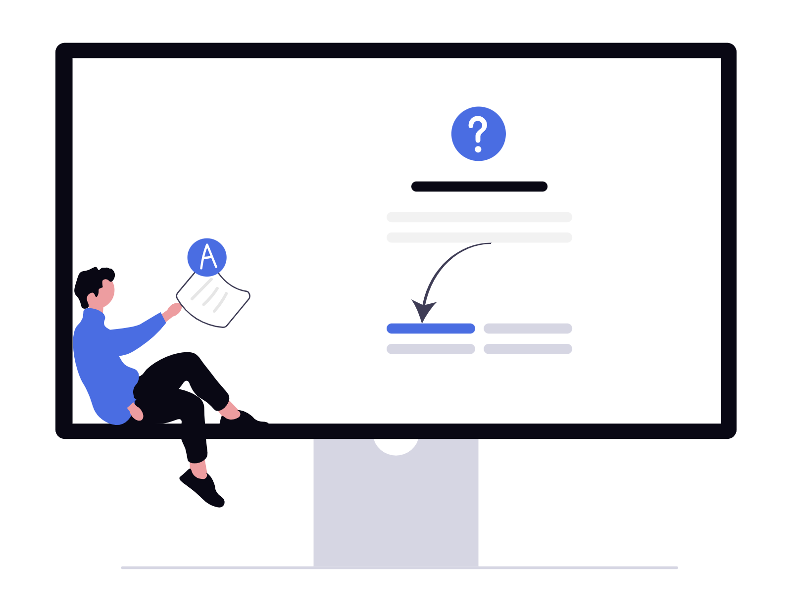 Illustration representing security awareness training focused on phishing detection, scam recognition, and practical threat awareness