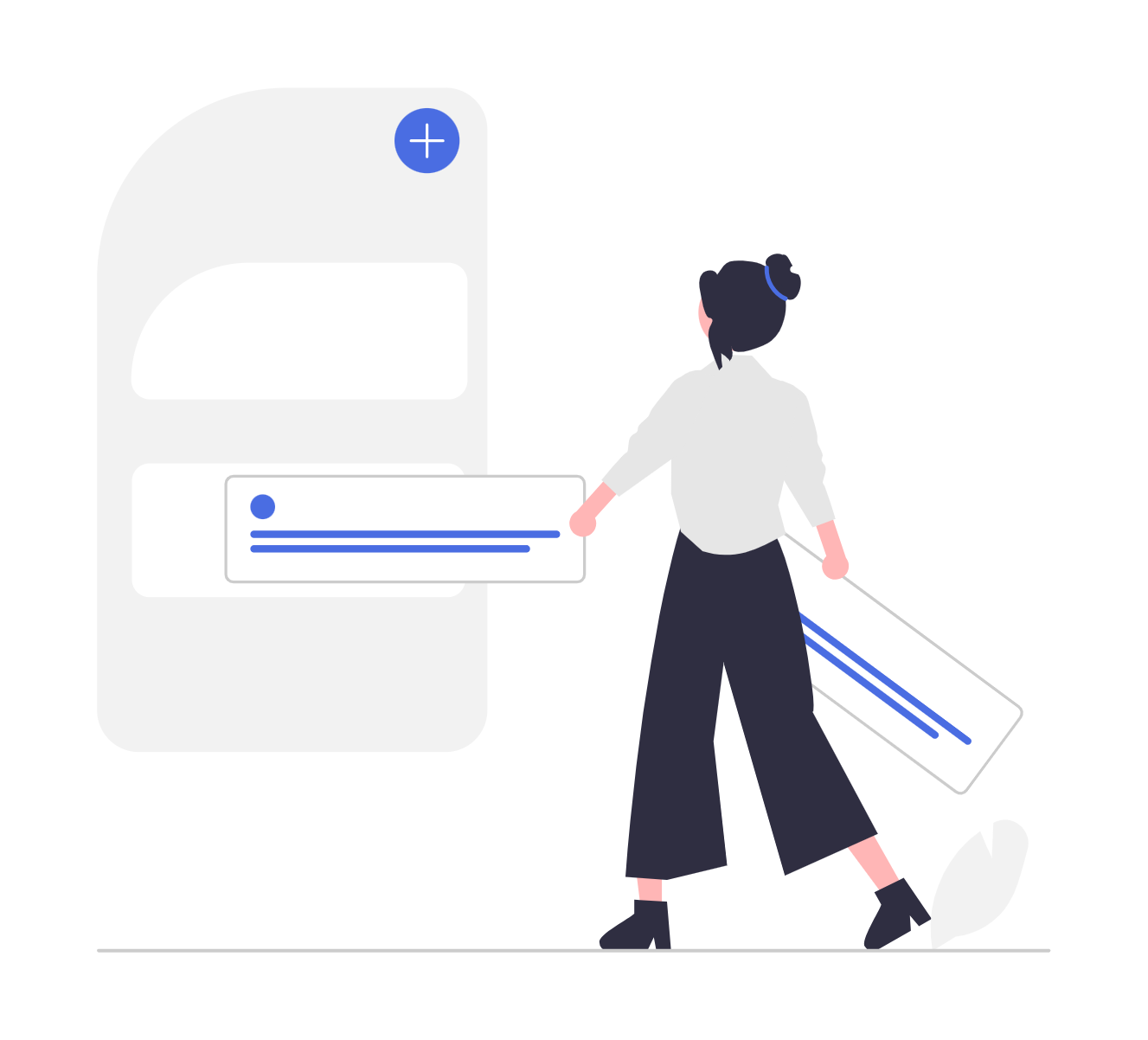 Illustration representing a guided remediation interface with step-by-step security recommendations and progress tracking