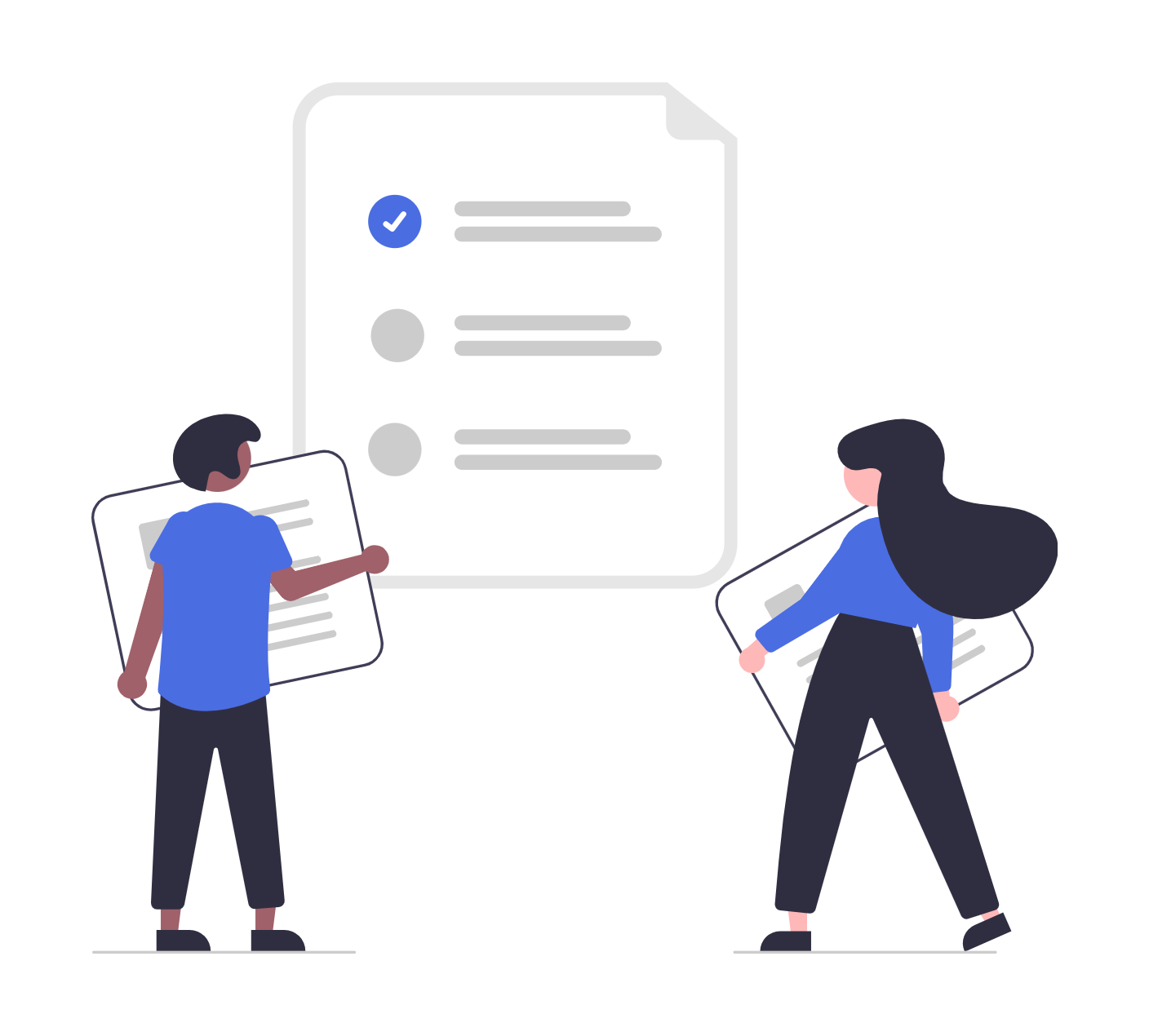 Illustration representing incident response role assignments, emergency contact lists, and team coordination
