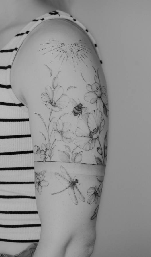 Fineline Tattoo Projekte