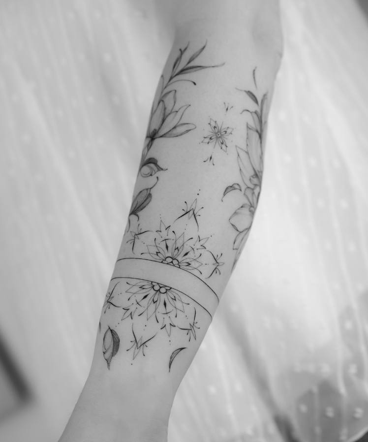 Fineline Tattoo Projekte