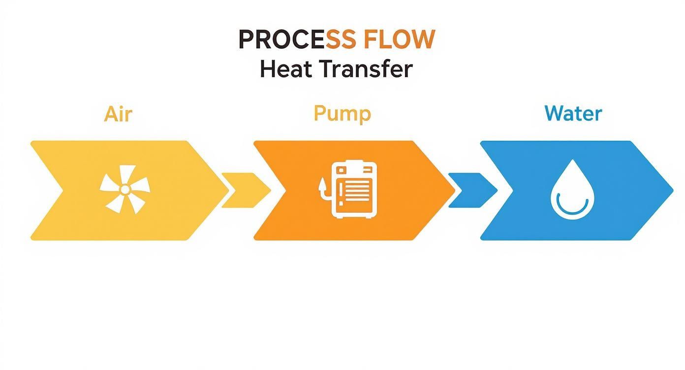 Infographic about what is a heat pump water heater