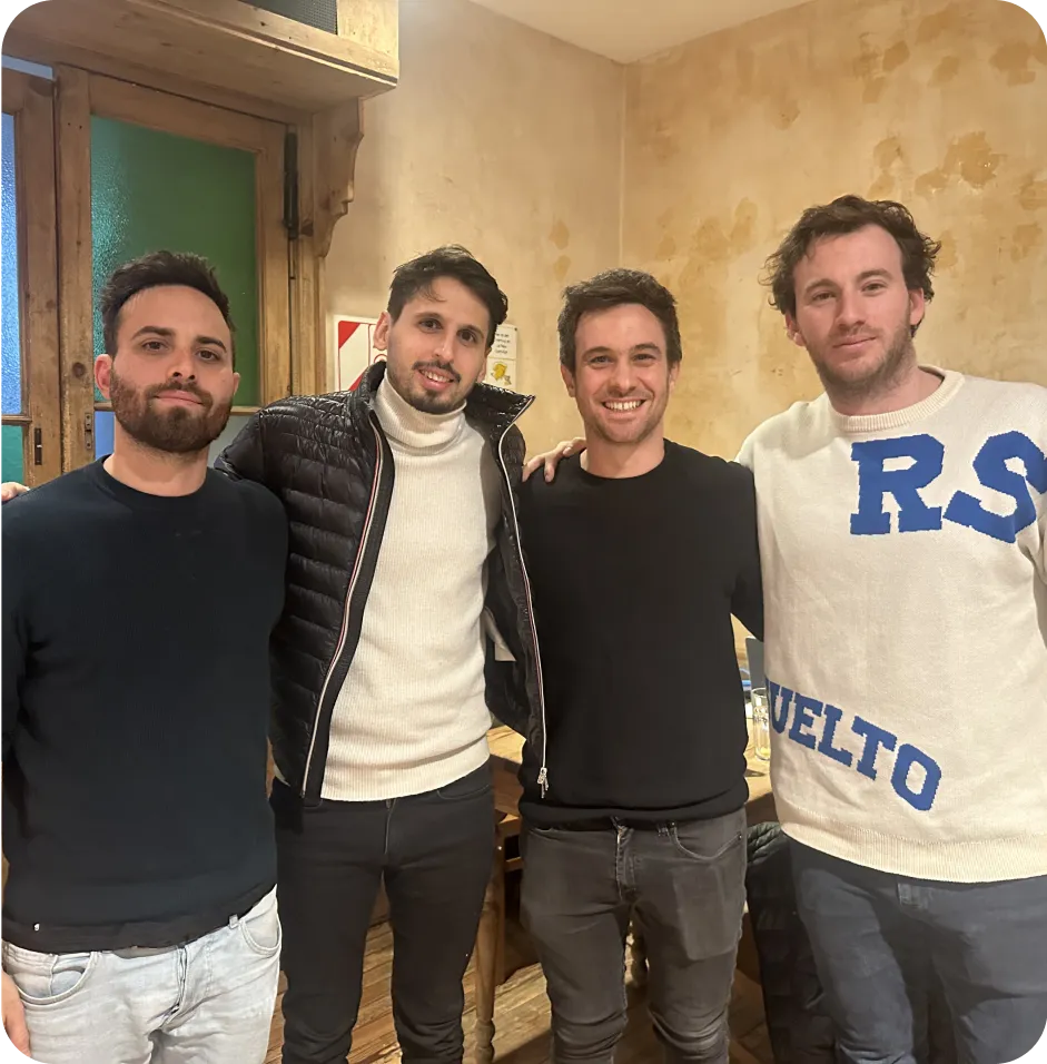 A group of men standing next to each other.