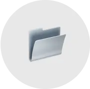 A white circle with a black and white photo.