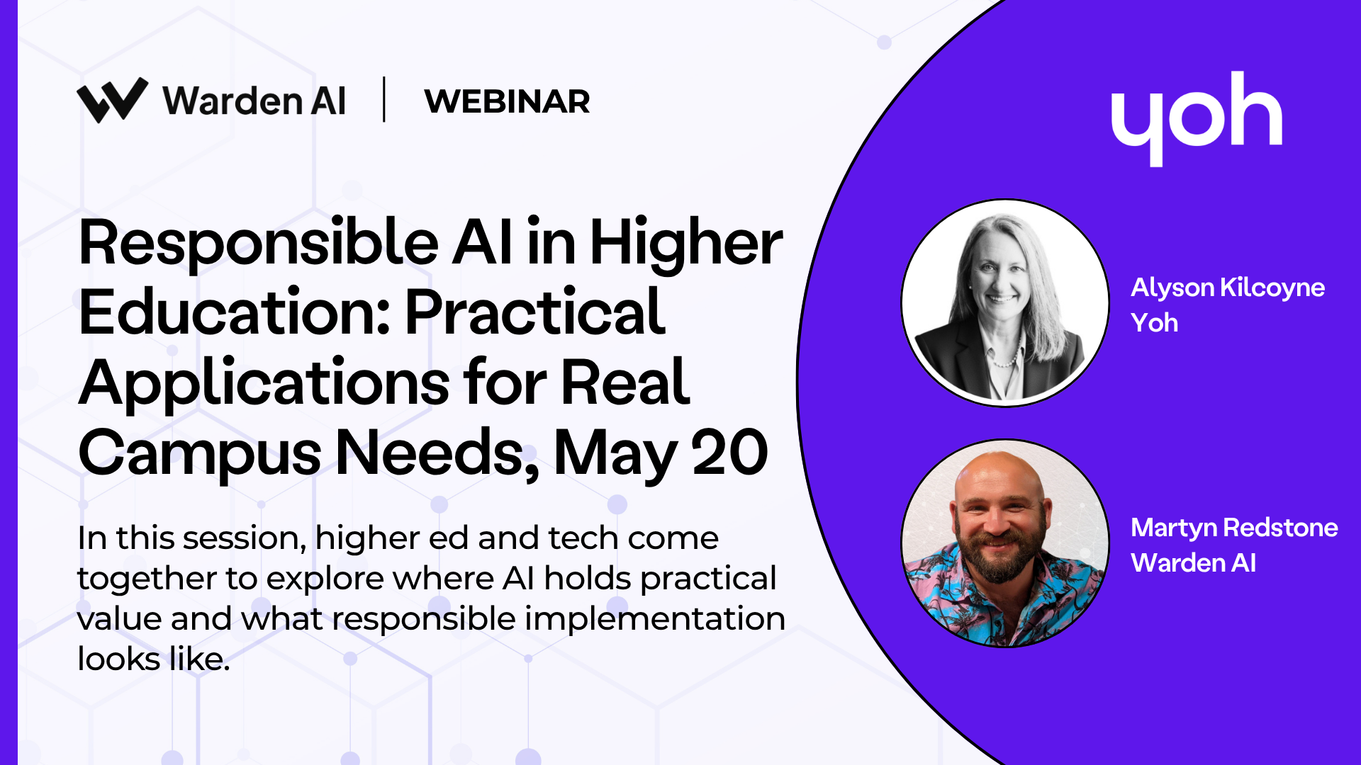 Responsible AI in Higher Education: Practical Applications for Real Campus Needs, May 20