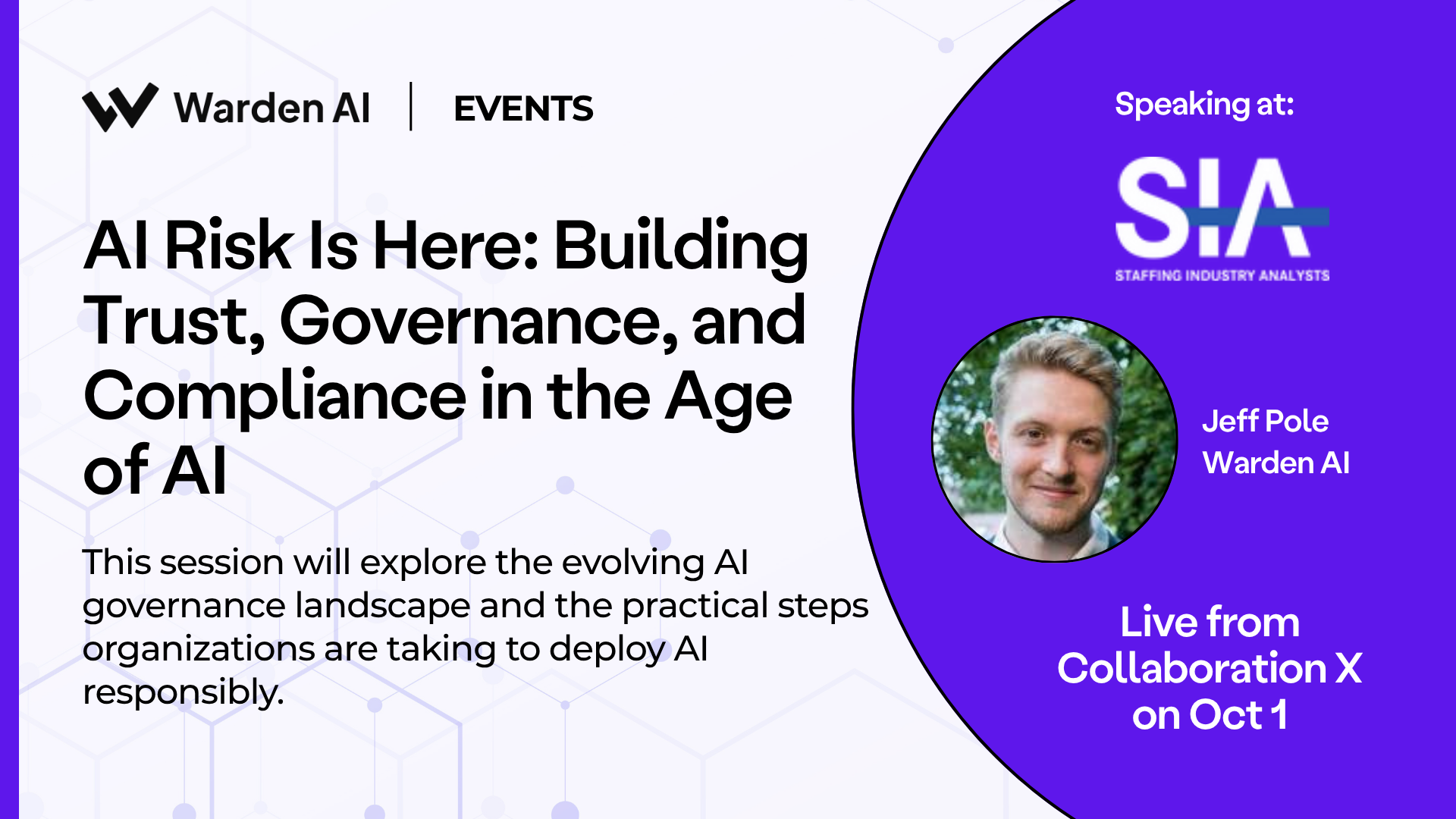 AI Risk Is Here: Building Trust, Governance, and Compliance in the Age of AI, Oct 1