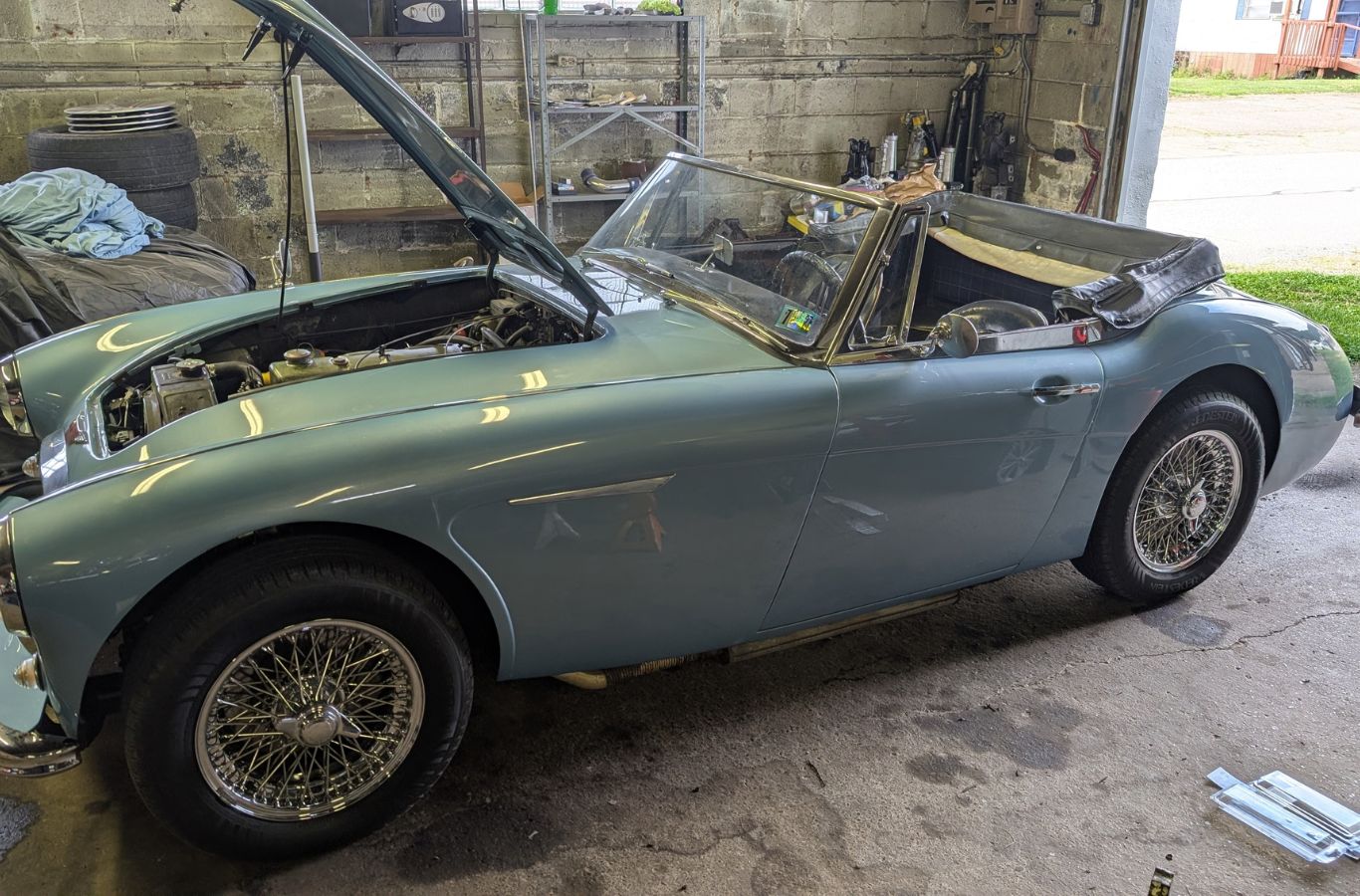 Heritage Auto Repair technician servicing a classic car in Adams Township, PA. Classic Car Repair Near Me.