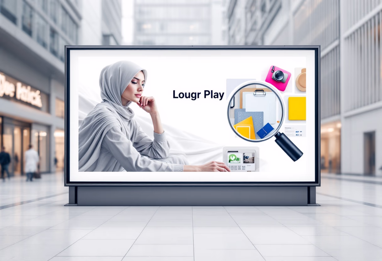 [digital project] image of a graphic design on a billboard (for a graphic design studio)