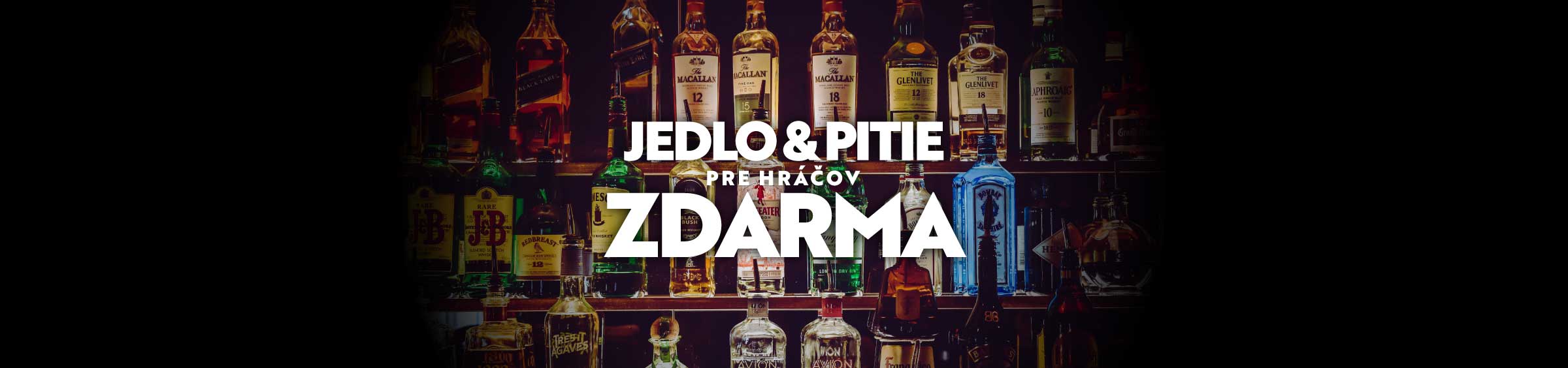 Jedlo a pitie pre hráčov zdarma