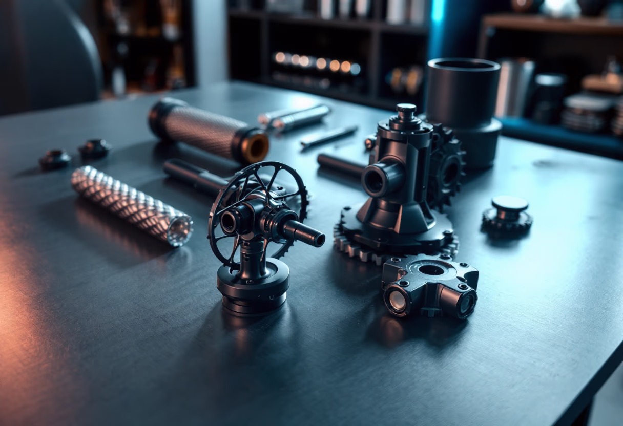 image of abstract bicycle component arrangement