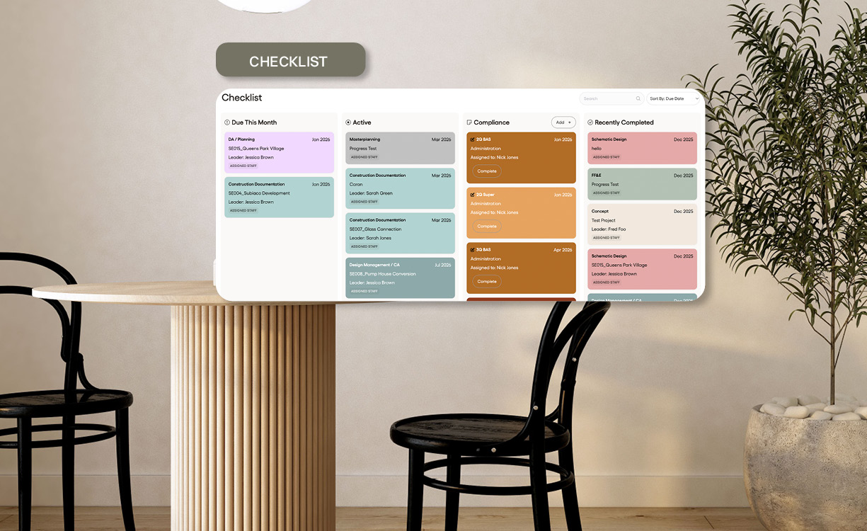 Studio Manager Checklist