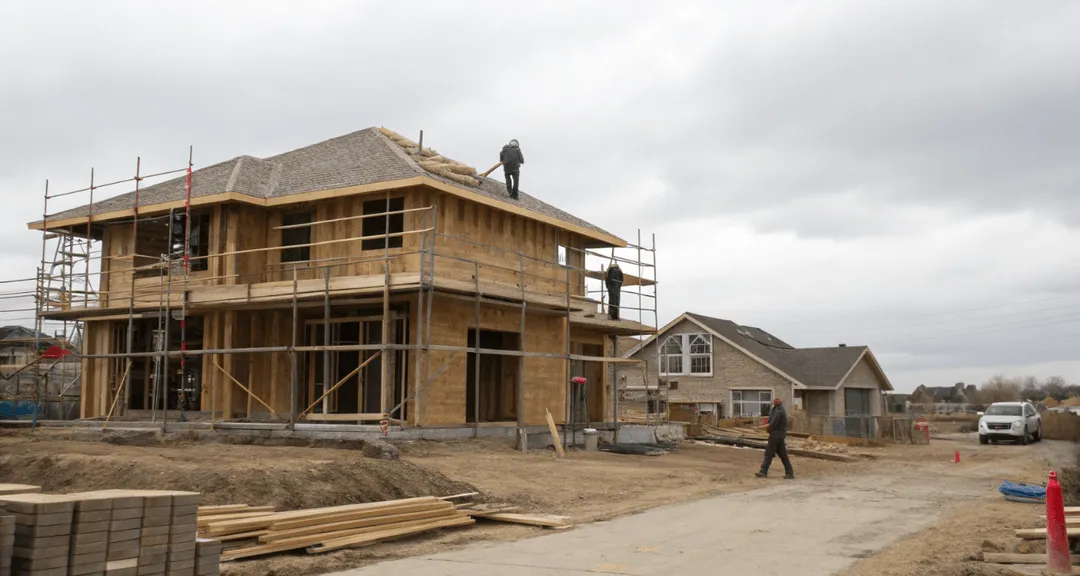 A custom home is financed through a VA construction loan, with benefits provided to eligible veterans for building their dream property.