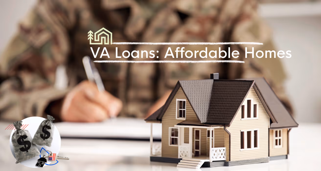 Showing pride and joy of homeownership made possible by a VA home loan.