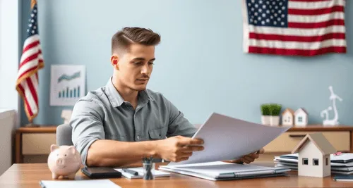 A VA disability pay statement is shown with a U.S. flag to depict 2025 compensation amounts received by 100% disabled veterans.