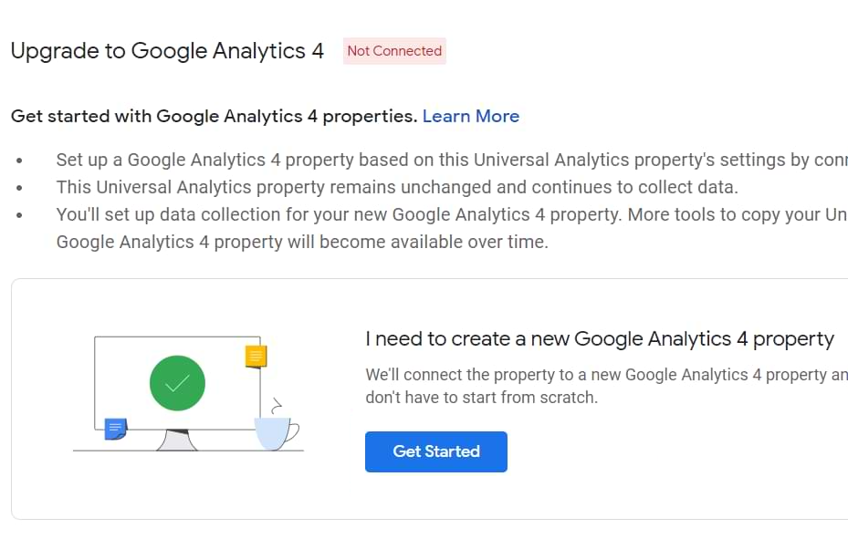 How do we make the transition to Google Analytics 4? 