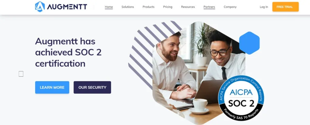 augmentt homepage