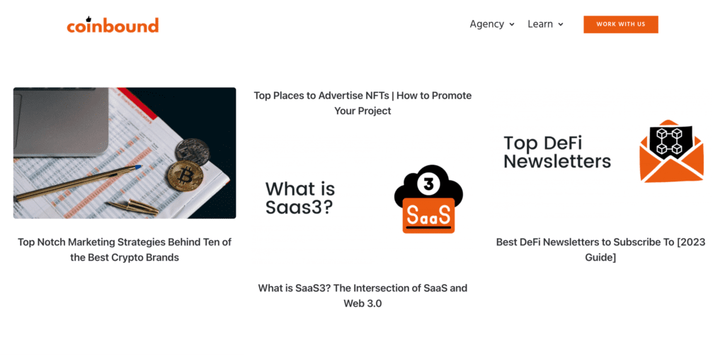 CoinBound.io - Top 10 Crypto Marketing Blogs
