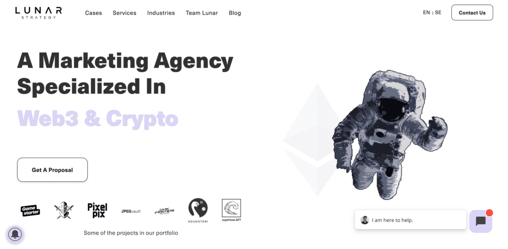 top 5 blockchain advertising agencies - lunar strategy