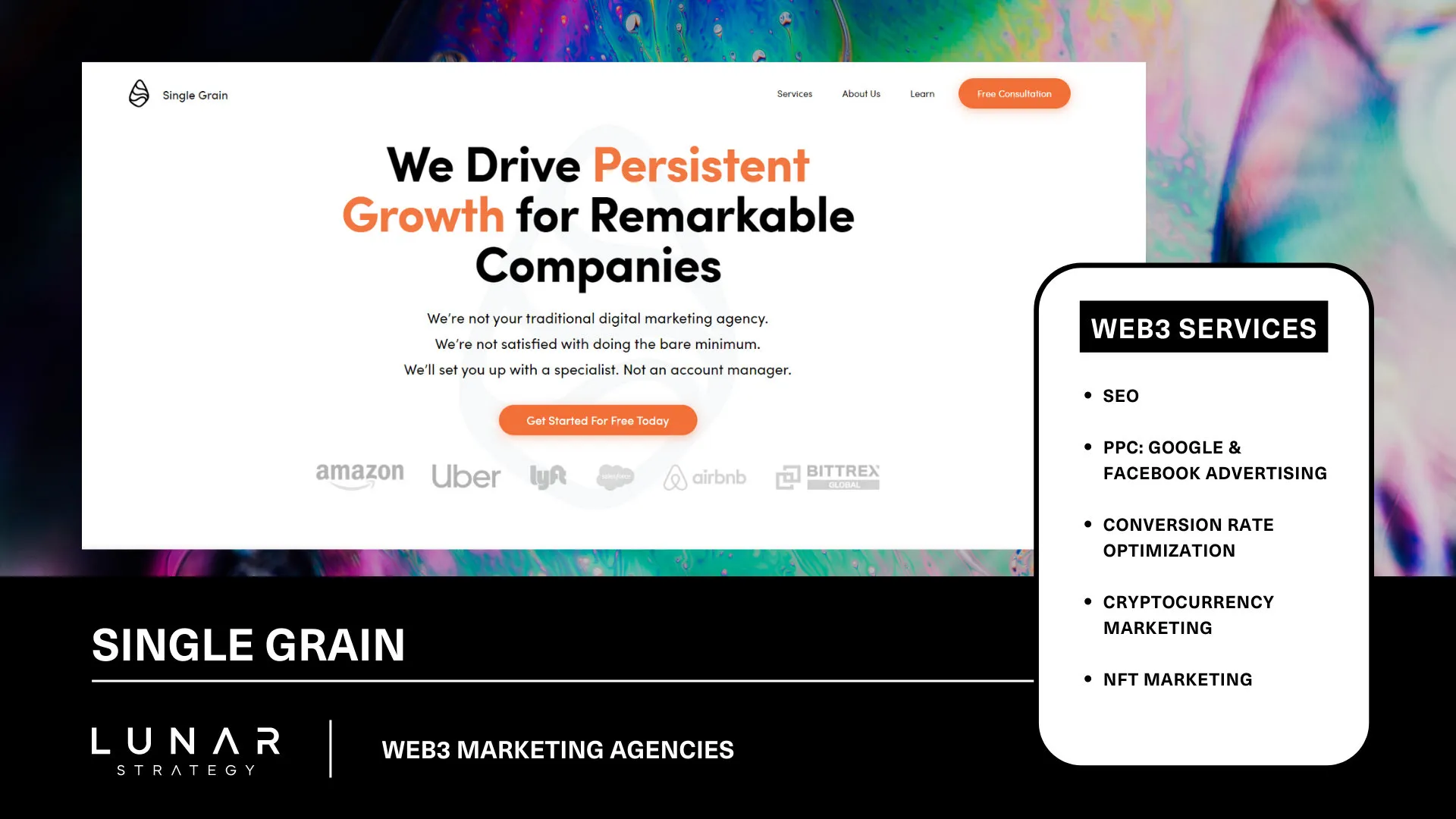 single grain homepage