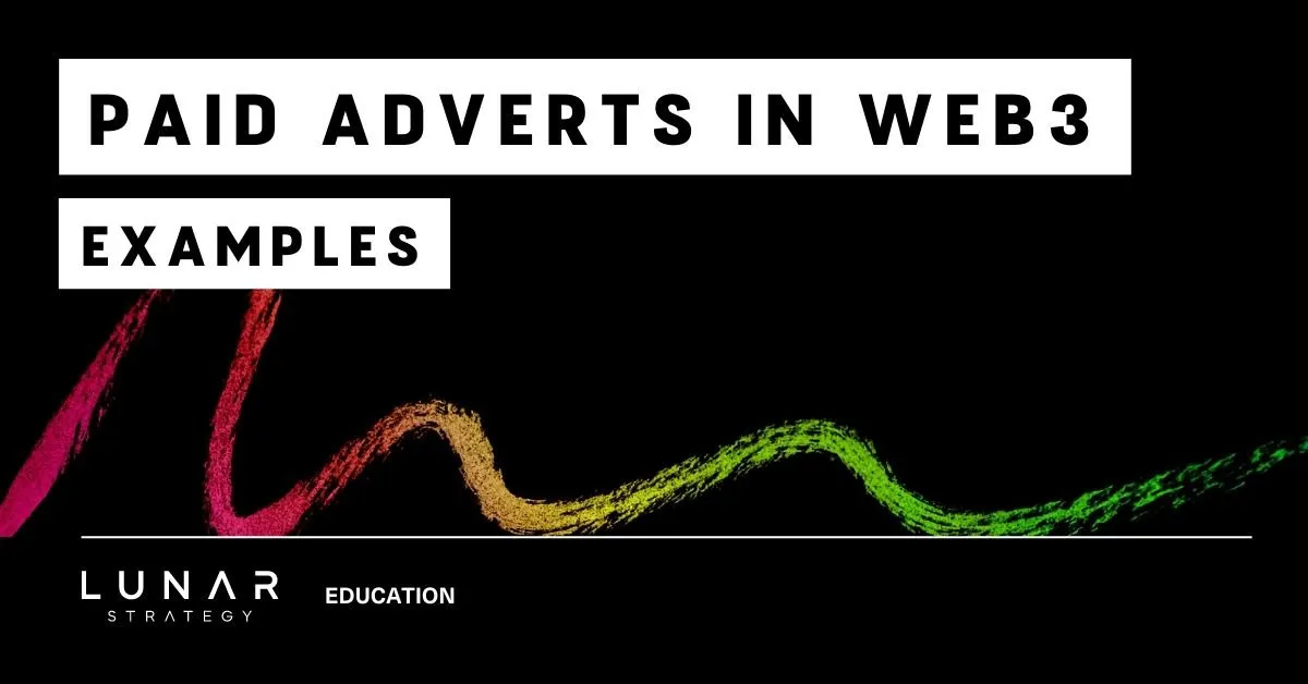 Examples of paid ads in Web3