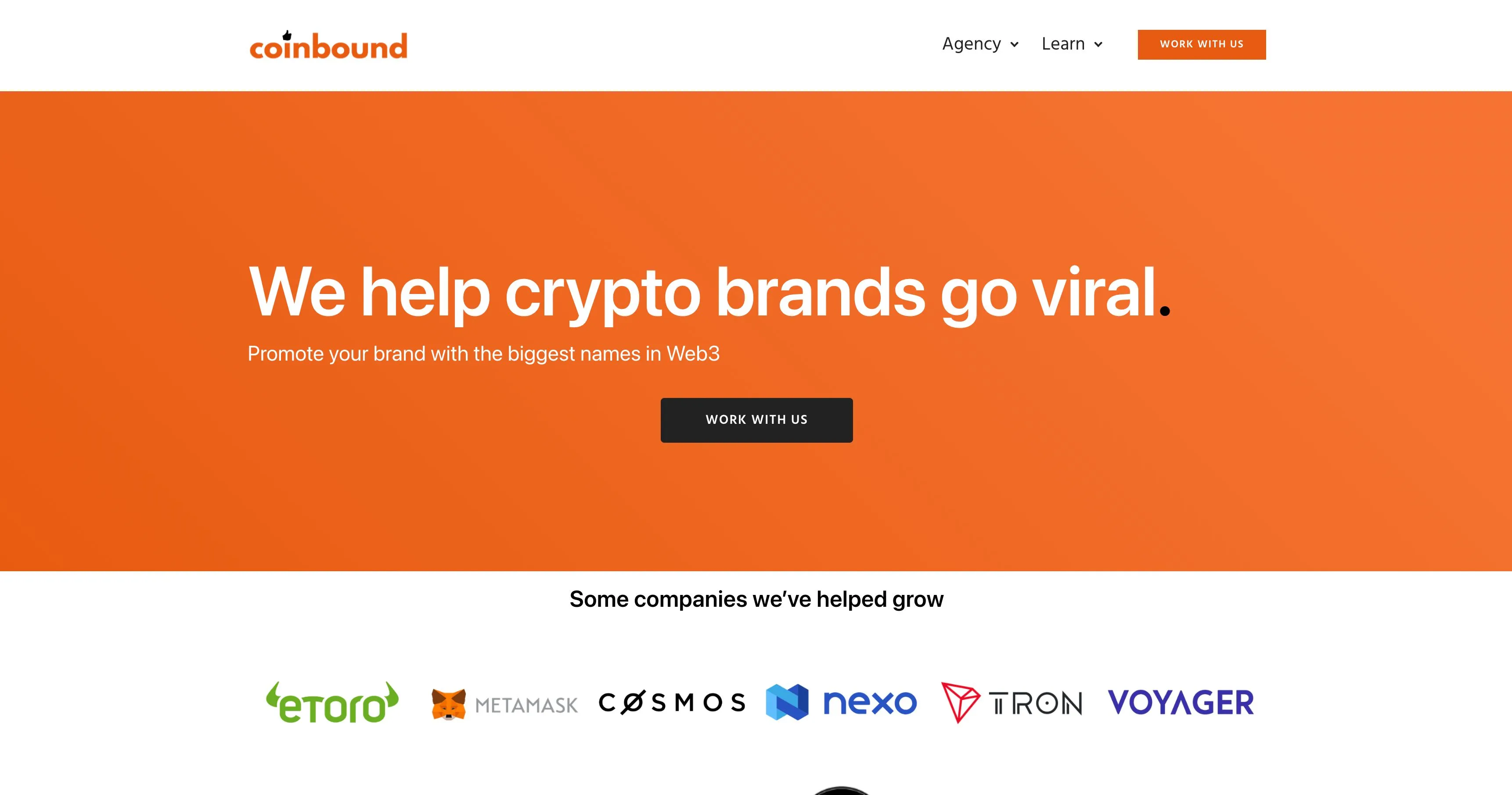 coinbound homepage