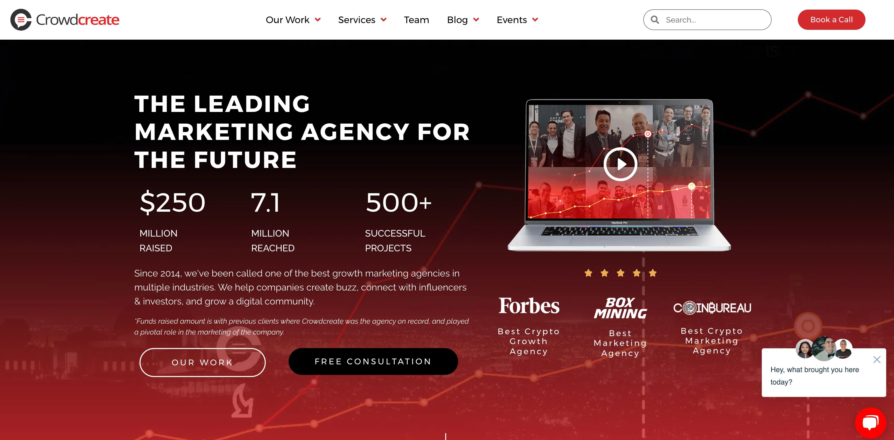 crowdcreate homepage