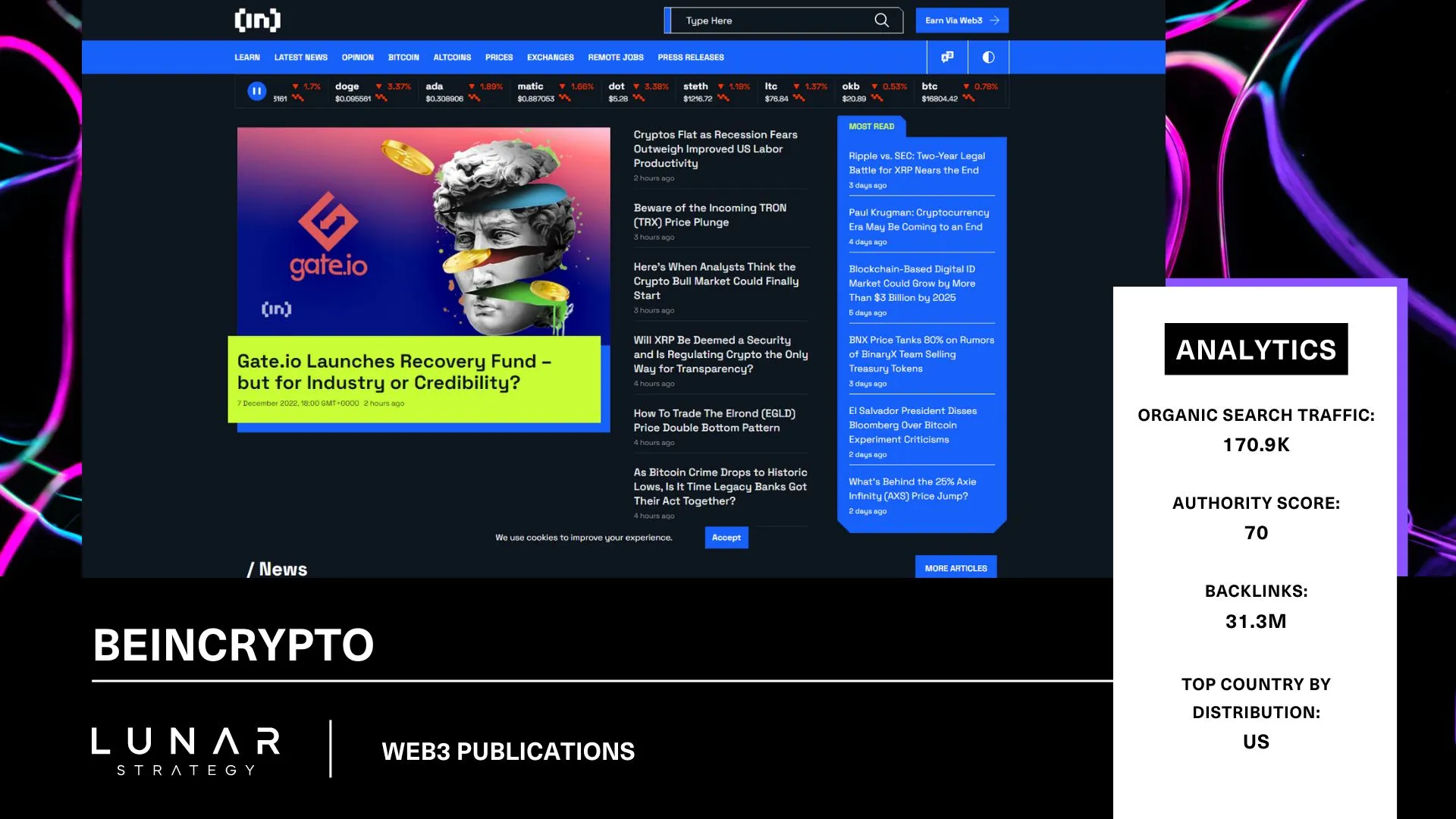 beincrypto homepage