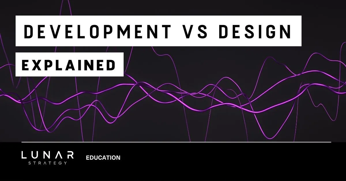 development vs design explained