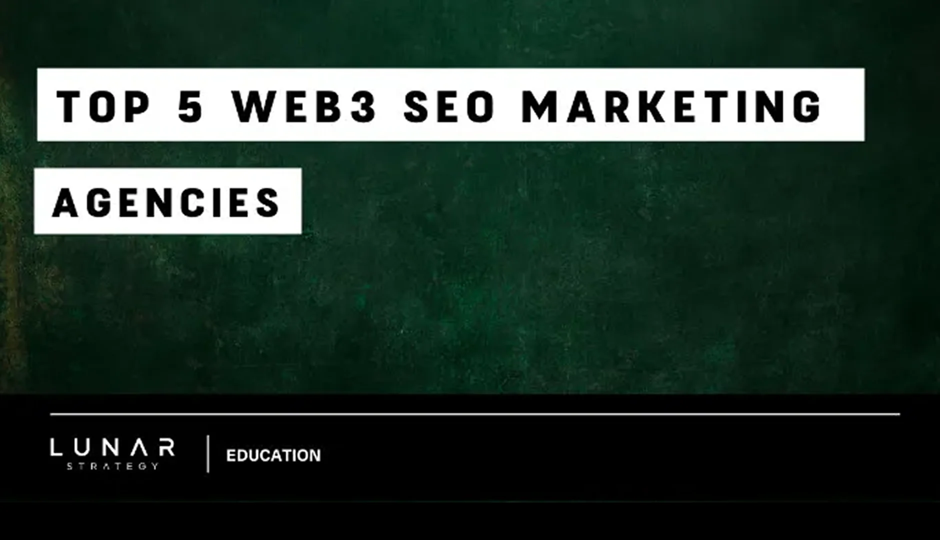 Top 5 Web3 SEO Marketing Agencies